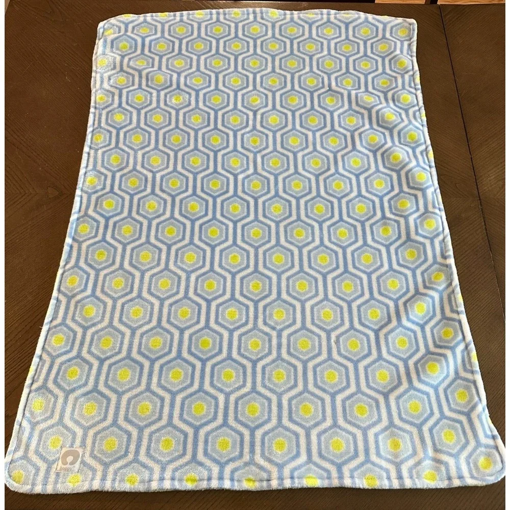 Boppy Blue Green Baby Blanket Soft Lovey‎ 30'' x 40